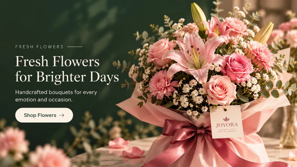 Fresh Flowers for Brighter Days - Handcrafted bouquets for every emotion and occasion